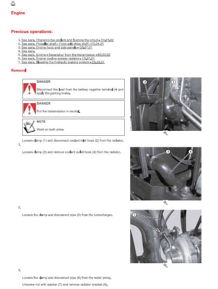 SAME laser 150 TRACTOR Service Repair Manual (SN: 6075 AND UP)