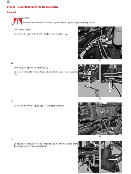 SAME solaris 55 TRACTOR Service Repair Manual (SN: 15001 AND UP)