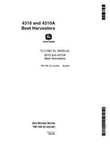 John Deere 4310A Beet Harvesters Service Repair Manual (tm1166)