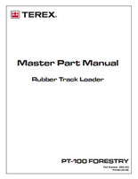 Terex Posi-Track PT 100 Forestry Track Loader Parts Catalogue Manual