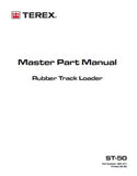Terex ST 50 Tracked Utility Vehicle Master Parts Catalogue Manual