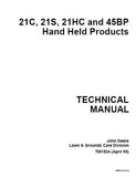 John Deere 21HC Hand Held Products Service Repair Manual