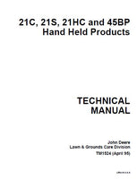 John Deere 45BP Hand Held Products Service Repair Manual