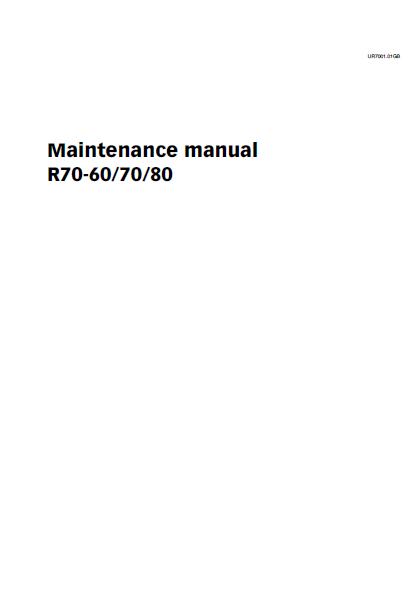 Still Fork Truck Forklift R70-60 Series Service Repair Manual