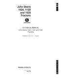 John Deere 1020 Tractor Service Repair Manual (tm4286)