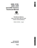 John Deere 2100 Tractor Service Repair Manual (tm1563)