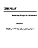 Caterpillar Cat 966D WHEEL LOADER (Prefix 35S) Service Repair Manual (35S02075-02147)