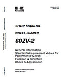 Kawasaki 60ZV-2 WHEEL LOADER Service Repair Manual (Serial No. 60C3-5001 and up)