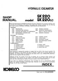 Kobelco SK220LC Crawler Excavator Service Repair Manual (LQ-03075 ～, LL-02081 ～)