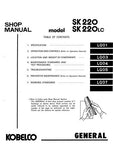 Kobelco SK220LC Crawler Excavator Service Repair Manual (LQ-03075 ～, LL-02081 ～)