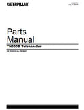 Caterpillar Cat TH330B Telehandler Parts Catalogue Manual (SN: TBF00100 and after)