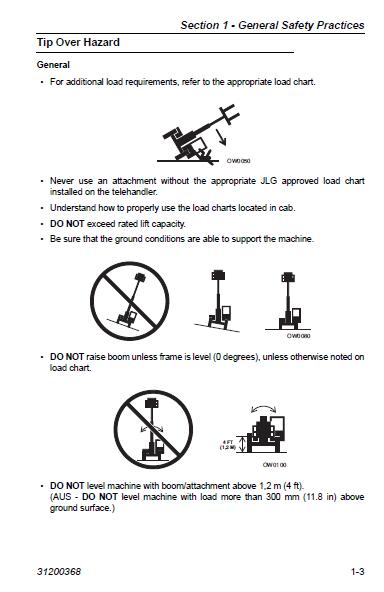 Caterpillar Cat TH406 Telehandler Operation and Maintenance manual ...