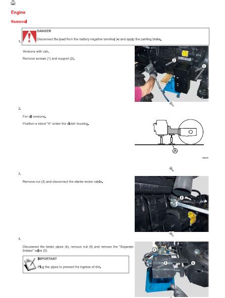 SAME frutteto³ s 80 TRACTOR Service Repair Manual (SN: 10001 and up)