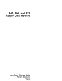 John Deere 260 Rotary Disk Mowers Service Repair Manual (tm1367)