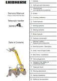 Liebherr TL 442-13 Telescopic Handler Service Repair Manual