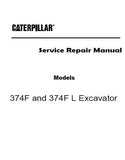 Caterpillar Cat 374F Excavator (Prefix EBF) Service Repair Manual (EBF00001 and up)