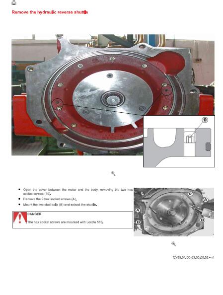 SAME virtus 120 infinity TRACTOR Service Repair Manual (SN: zkdy8502w0ts10001 and up)