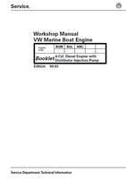 Volkswagen SDI 1.9L 50-4 Diesel Marine Engine Service Repair Manual