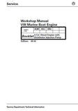 Volkswagen SDI 1.9L 50-4 Diesel Marine Engine Service Repair Manual