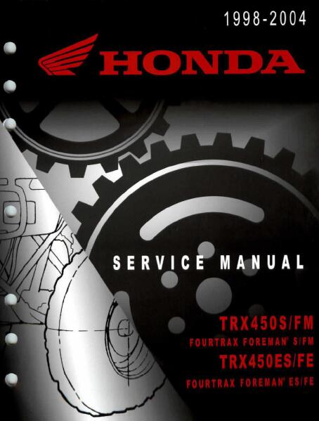 1998 Honda TRX450ES FourTrax Foreman ES Service Repair Manual