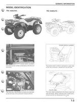 1998 Honda TRX450ES FourTrax Foreman ES Service Repair Manual