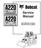 BOBCAT A220 ALL WHEEL STEER LOADER Service Repair Manual S/N 519711001 & Above