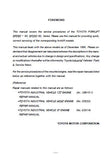 Toyota 5FD60 Forklift Service Repair Manual