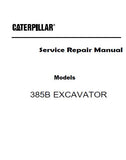 Caterpillar Cat 385B Excavator (Prefix MYA) Service Repair Manual (MYA00001 and up)