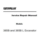 Caterpillar Cat 385B Excavator (Prefix FDL) Service Repair Manual (FDL00001 and up)