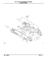 Takeuchi TB1140 Hydraulic Excavator Parts Catalogue Manual (SN: 51400005 and up)