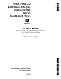 John Deere 3600 Moldboard Plows Service Repair Manual (tm1240)