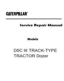 Caterpillar Cat D5C III TRACK-TYPE TRACTOR Dozer Bulldozer (Prefix 9DL) Service Repair Manual (9DL00001 and up)