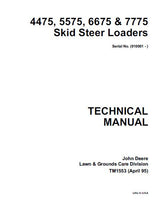 JOHN DEERE 4475 SKID STEER LOADER Service Repair Manual