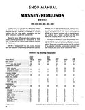 Massey Ferguson MF303 Tractor Service Repair Manual