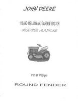 JOHN DEERE 110 LAWN AND GARDEN TRACTOR Service Repair Manual