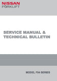 Nissan Forklift Internal Combustion F04 Series Service Repair Manual