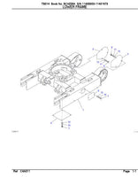 Takeuchi TB014 Compact Excavator Parts Catalogue Manual (SN: 114000003-11401973)