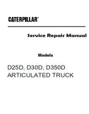 Caterpillar Cat D30D ARTICULATED TRUCK (Prefix 9RF) Service Repair Manual (9RF00001 and up)