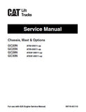 Caterpillar Cat GC25N Forklift Lift Trucks Service Repair Manual SN: AT90-00011 and up