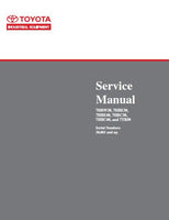 Toyota 7HBW23 Pallet Truck Service Repair Manual SN:24501 and up