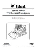 Bobcat T740 Compact Track Loader Service Repair Manual (S/N B3CA11001 and Above)
