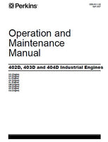 JCB Diesel 402D 403D 404D Series Engine Model GM Service Repair Manual