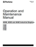 JCB Diesel 402D 403D 404D Series Engine Model GM Service Repair Manual