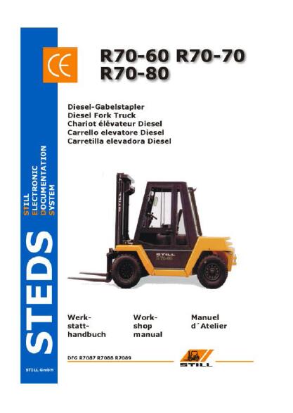 Still R70-60 Diesel Fork Truck Service Repair Manual