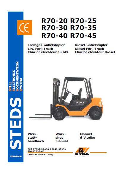 Still R70-45 Fork Truck Service Repair Manual