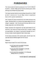 Toyota 02-5FD33 Forklift Service Repair Manual