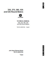 John Deere 435 Round Balers Service Repair Manual (tm1472)