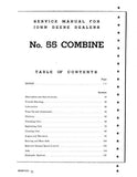 John Deere 55 Combine Service Repair Manual (sm2014)
