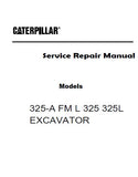 Caterpillar Cat 325L EXCAVATOR (Prefix 7LM) Service Repair Manual (7LM00001 and up)