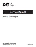 CATERPILLAR CAT DP80N FORKLIFT LIFT TRUCKS 6M60-TL Diesel Engine Service Repair Manual
